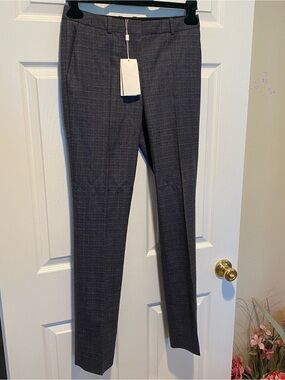 BOSS Hugo Boss Women's 100% Virgin Wool Dress Pants Gray US 2 IT 38 NWT $278